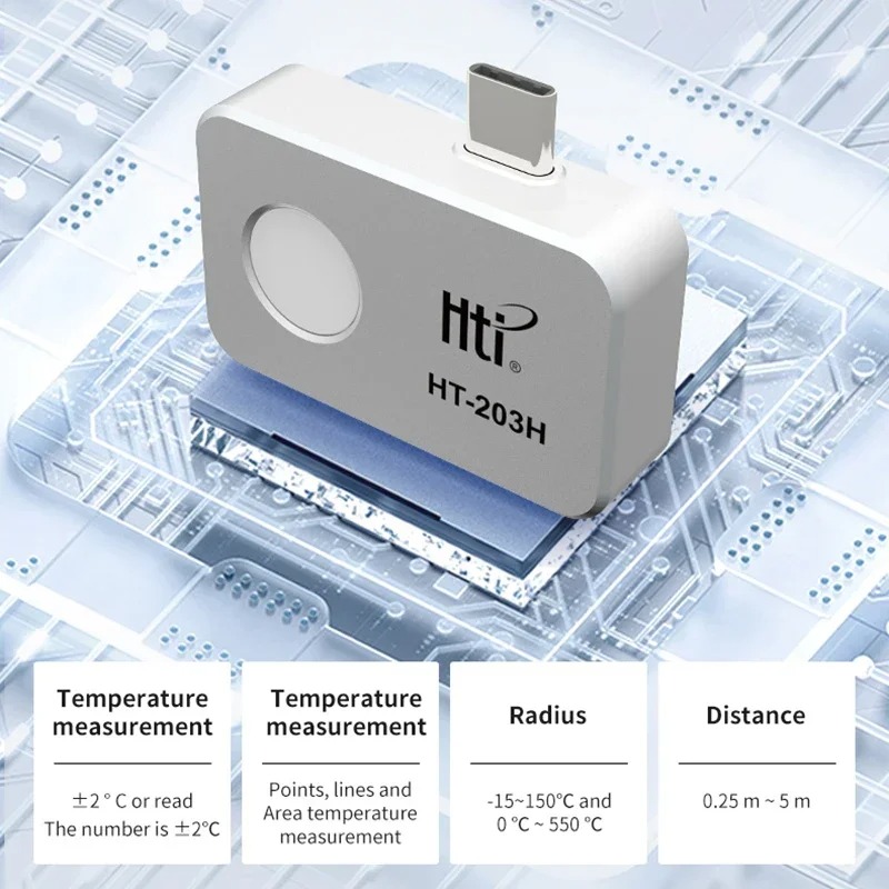 HT-203H Mobil Termal Görüntüle - Thermal Imaging Camera 256X192 incelemesi ve fiyatı